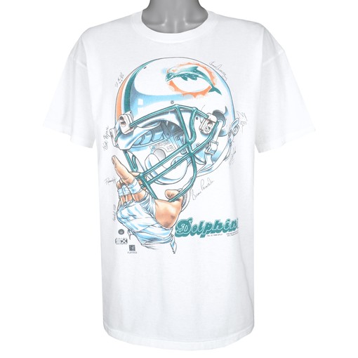 Vintage NCAA Shirts - NFL Miami Dolphins Helmet Signatures T-Shirt 1996 Sweatshirt Hoodie Gift