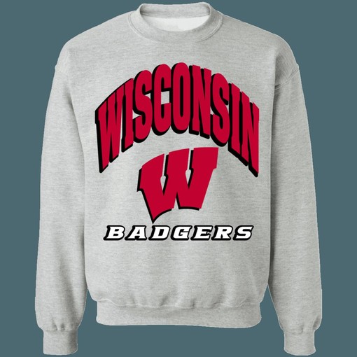 Vintage NCAA Sweatshirt Hoodie Shirt for Wisconsin Badgers Fans