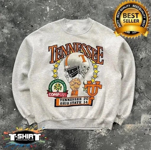 Vintage NCAA Tennessee Volunteers Helmet Sweatshirt - NCAA Shirt for University of Tennessee Fan