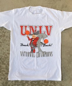 Vintage NCAA UNLV Runnin Rebels T-Shirt - University of Nevada Las Vegas, Unisex Shirt Sport Shirts Unisex