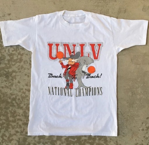 Vintage NCAA UNLV Runnin Rebels T-Shirt - University of Nevada Las Vegas, Unisex Shirt Sport Shirts Unisex