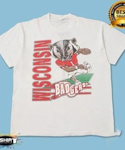 Vintage NCAA Wisconsin Badgers Mascot Shirt, A Perfect College Apparel for Fans