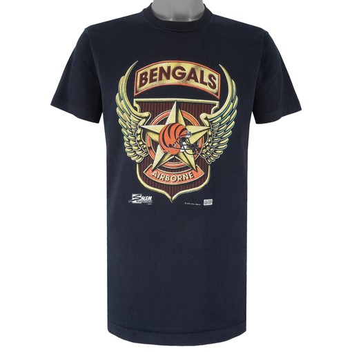 Vintage NFL Cincinnati Bengals Airborne T-Shirt featuring NCAA shirts