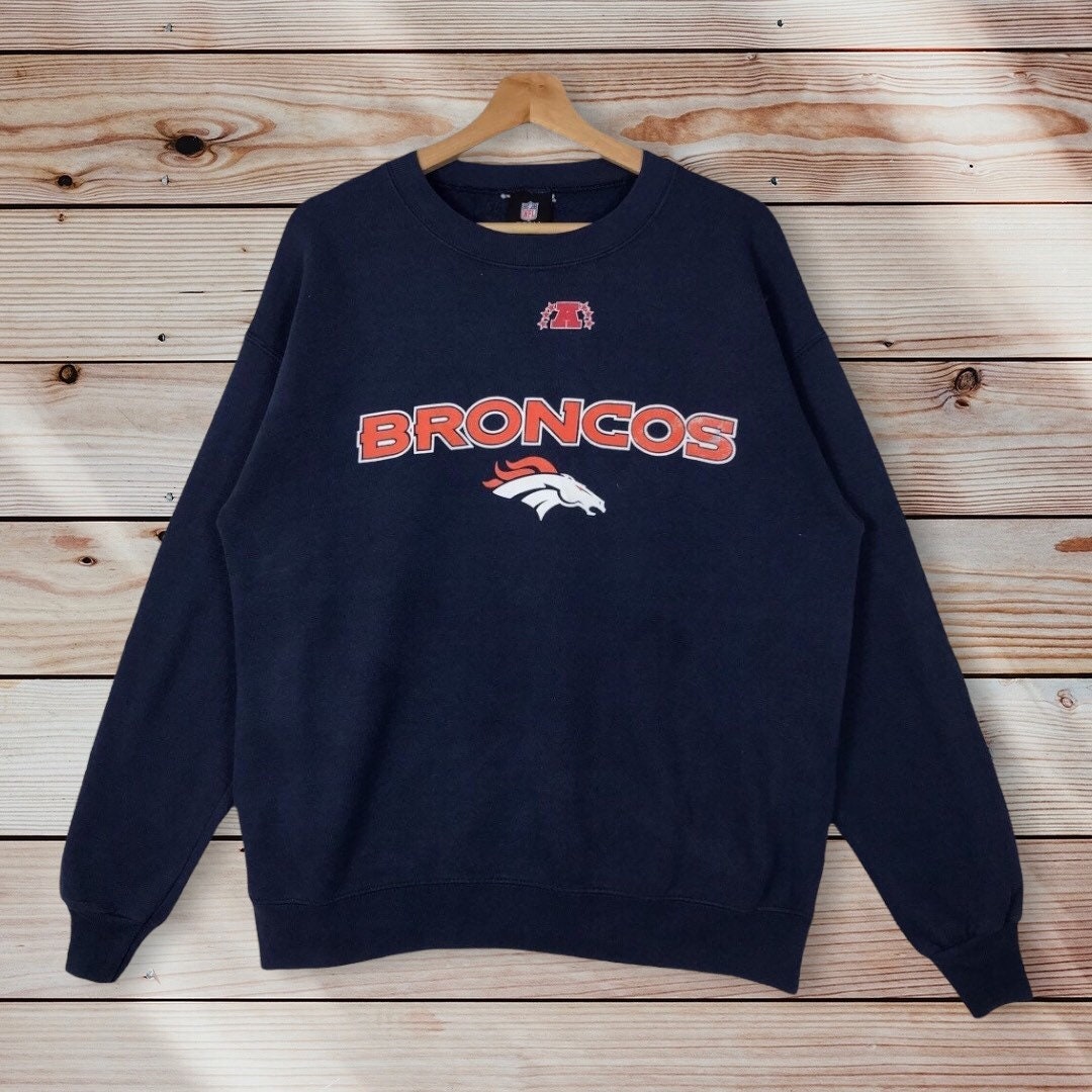 Vintage NFL Denver Broncos Crew Neck Sweatshirt Unisex Clothing