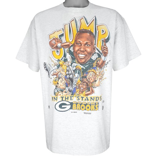 Vintage NFL Green Bay Packers Robert Brooks Caricature T-Shirt