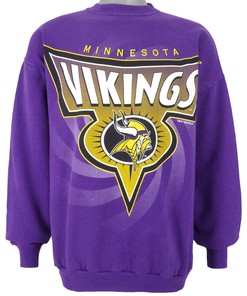 Vintage NFL Minnesota Vikings Crew Neck Sweatshirt 1995 Unisex American Football Shirt Gift for Men