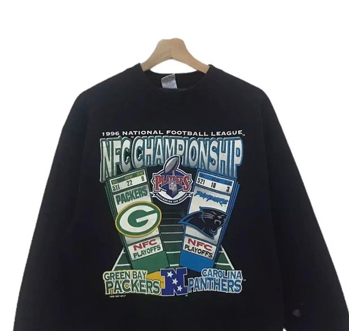 Vintage NFL NFC Championship Big Logo T-Shirt - Gift For NFL Fans - Image 2