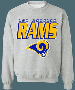 Vintage NFL Sweatshirt Hoodie with Los Angeles Rams Logo - Show Your Team Spirit!