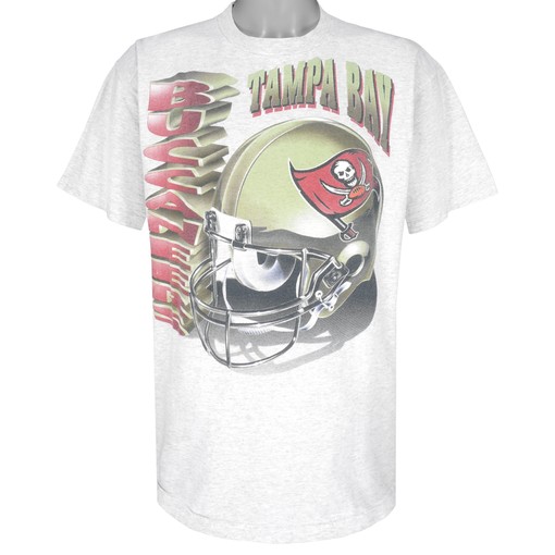 Vintage NFL Tampa Bay Buccaneers Helmet Single Stitch T-Shirt