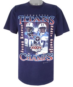 Vintage NFL Tennessee Titans Afc Champs Kearse & George T-Shirt