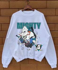 Vintage NHL Anaheim Mighty Ducks Logo Sweatshirt - Retro Tee for Hockey Fans