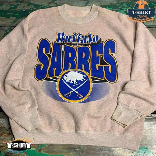 Vintage NHL Boston Sabres Big Logo Sweatshirt, Tee, and Unisex Shirt - Ideal for Ice Hockey Lovers