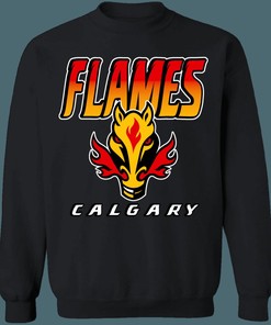Vintage NHL Calgary Flames BLASTY Crewneck Sweatshirt Hoodie - Perfect for Hockey Fans