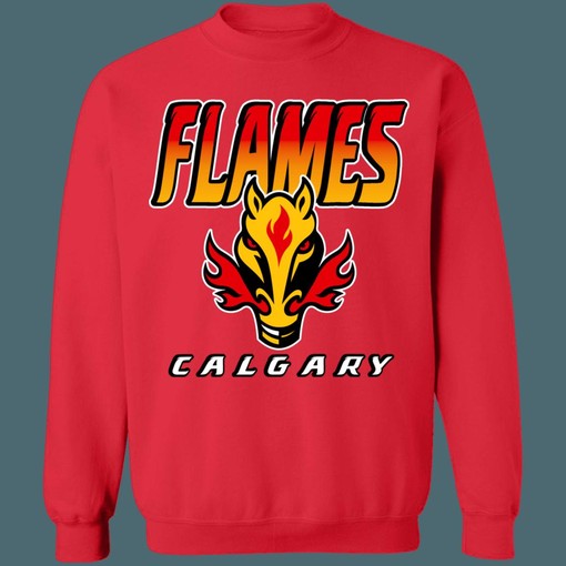 Vintage NHL Calgary Flames BLASTY Crewneck Sweatshirt Hoodie - Perfect for Hockey Fans - Image 2