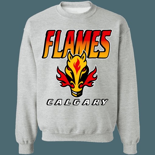 Vintage NHL Calgary Flames BLASTY Crewneck Sweatshirt Hoodie - Perfect for Hockey Fans - Image 3