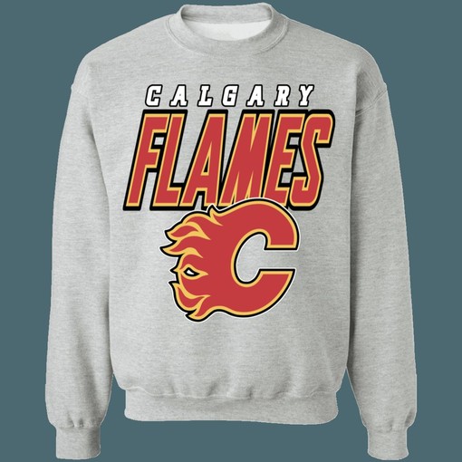 Vintage NHL Calgary Flames Hockey Sweatshirt Hoodie T-Shirt - Perfect for Fans - Image 2