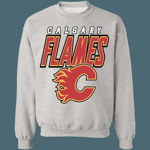 Vintage NHL Calgary Flames Hockey Sweatshirt Hoodie T-Shirt - Perfect for Fans - Image 3