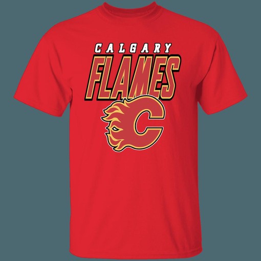 Vintage NHL Calgary Flames Retro T-Shirt Hoodie - National Hockey League Fan Gear