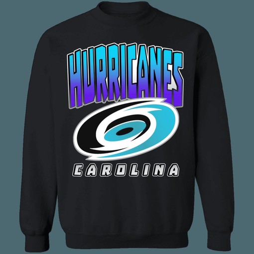 Vintage NHL Charlotte Hornets X Carolina Hurricanes Sweatshirt Hoodie - NBA x NHL Fan Gear - Image 4