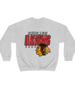 Vintage NHL Chicago Blackhawks 90's Sweatshirt Hoodie T-Shirt - Perfect for Fans