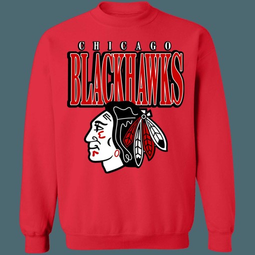 Vintage NHL Chicago Blackhawks BLACKOUT Sweatshirt Hoodie T-Shirt - Must-have for Fans - Image 2