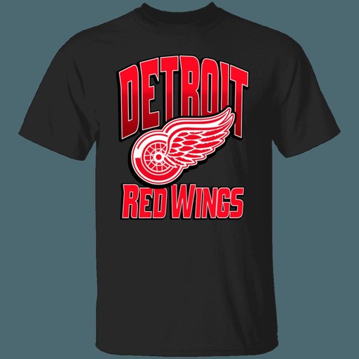 Vintage NHL Detroit Red Wings T-Shirt Sweatshirt Hoodie for Fans - Image 2