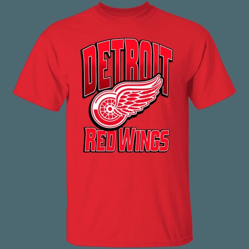 Vintage NHL Detroit Red Wings T-Shirt Sweatshirt Hoodie for Fans - Image 3