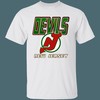 Vintage NHL New Jersey Devils Green Retro T-Shirt Sweatshirt Hoodie for Hockey Lovers