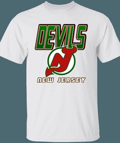 Vintage NHL New Jersey Devils Green Retro T-Shirt Sweatshirt Hoodie for Hockey Lovers