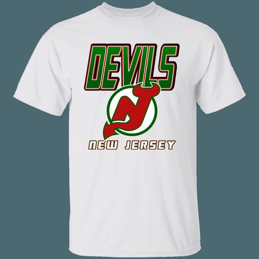 Vintage NHL New Jersey Devils Green Retro T-Shirt Sweatshirt Hoodie for Hockey Lovers