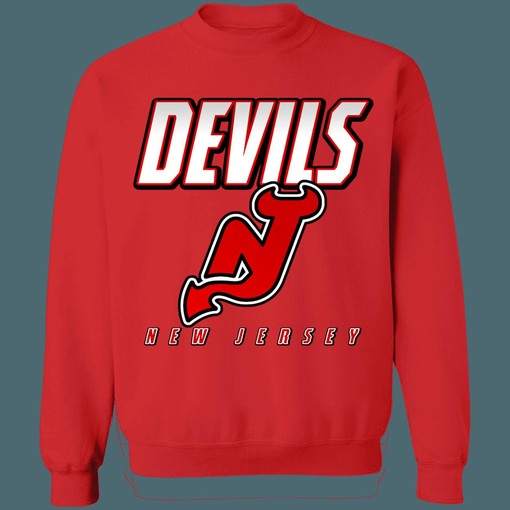 Vintage NHL New Jersey Devils Retro 90's Sweatshirt Hoodie T-Shirt for Fans - Image 2