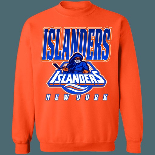 Vintage NHL New York Islanders Fish Sticks Sweatshirt Hoodie T-Shirt for Hockey Lovers - Image 2