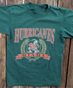 Vintage Ncaa Football Miami Hurricanes T-Shirt and Miami Hurricanes Shirt - NCAA Shirts for Men and Women