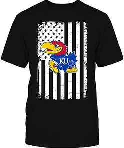 Vintage Ncaa Shirts: Kansas Jayhawks Shirt with Flag Pride Gifts For Fans