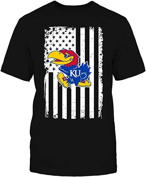 Vintage Ncaa Shirts: Kansas Jayhawks Shirt with Flag Pride Gifts For Fans