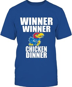 Vintage Ncaa Shirts: Winner Winner Chicken Dinner Kansas Jayhawks Hoodie, Representing Ku