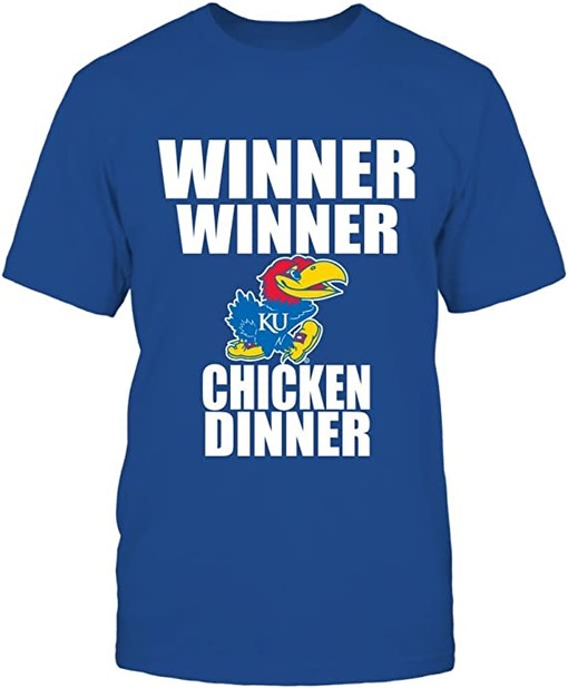 Vintage Ncaa Shirts: Winner Winner Chicken Dinner Kansas Jayhawks Hoodie, Representing Ku