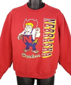 Vintage Nebraska Cornhuskers Hoodie, NCAA Gist Apparel for Women and Men