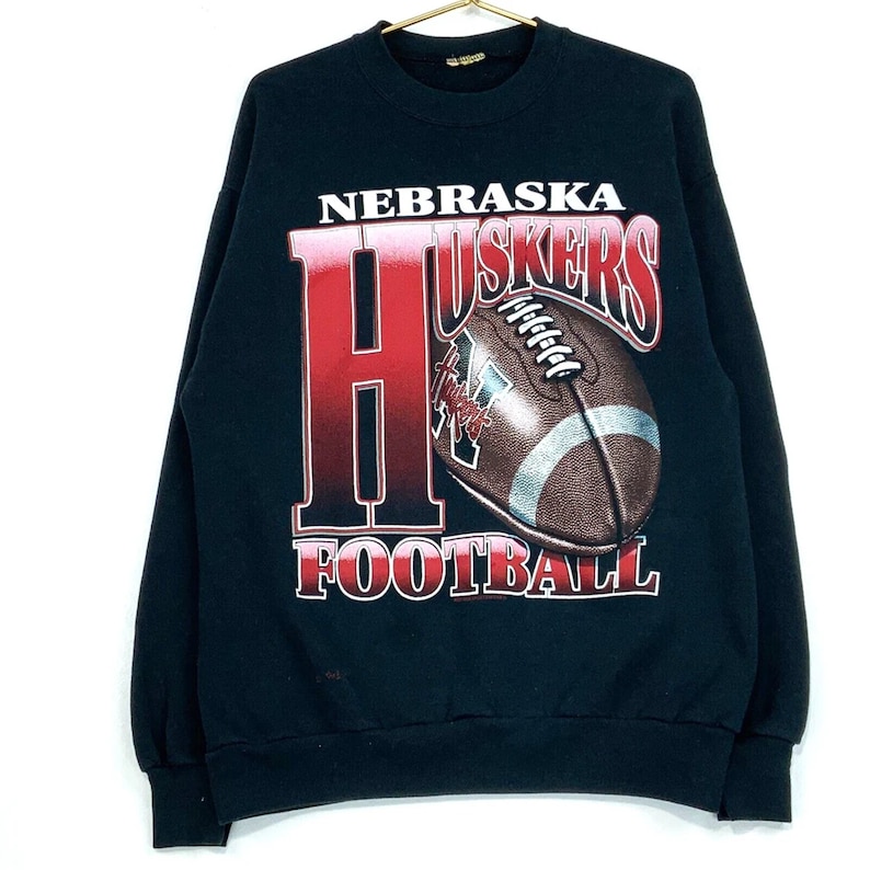 Vintage Nebraska Cornhuskers Sweatshirt and Shirt with University Of Nebraska Logo - NCAA Shirts for Men