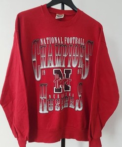Vintage Nebraska Cornhuskers Sweatshirt for NCAA Gist Fans, University Apparel