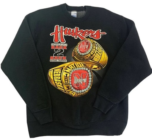 Vintage Nebraska Huskers 1994 National Champions Sweatshirt Hoodie, NCAA Gist Fans