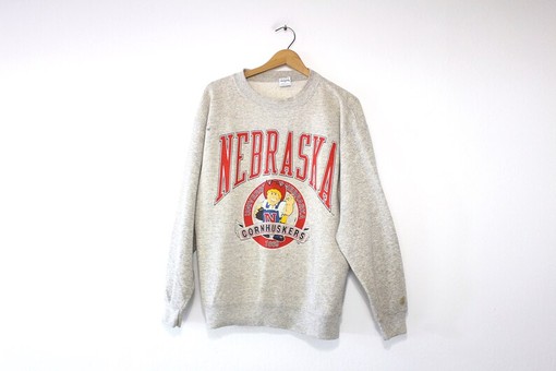Vintage Nebraska Huskers Champion Sweatshirt, University of Nebraska Cornhuskers Hoodie