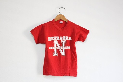 Vintage Nebraska Huskers Champion T Shirt, American University Shirt