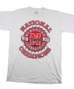 Vintage Nebraska Huskers Champions T-Shirt, Sweatshirt & Hoodie - Full-Size and Full-Color Prints