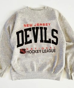 Vintage New Jersey Devils NHL Sweatshirt, Hockey Tee Crewneck Hoodie for Fans