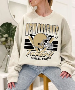 Vintage New Orleans Football Team Sweatshirt Shirt for NFL Fans