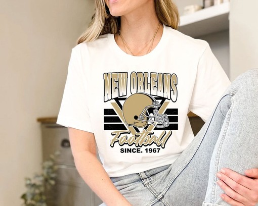 Vintage New Orleans Football Team Sweatshirt Shirt for NFL Fans - Image 3