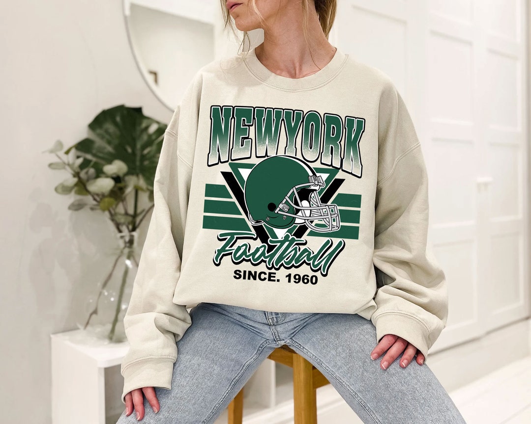 Vintage New York Football Sweatshirt, Retro NFL Fans Shirt with American University T Shirt