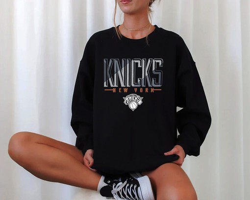 Vintage New York Knicks Logo Sweatshirt - Unisex Basketball Sweater for NY Knicks Fans