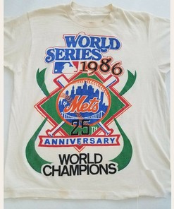 Vintage New York Mets World Series Champions 1986 T-shirt - Unisex Baseball Shirt